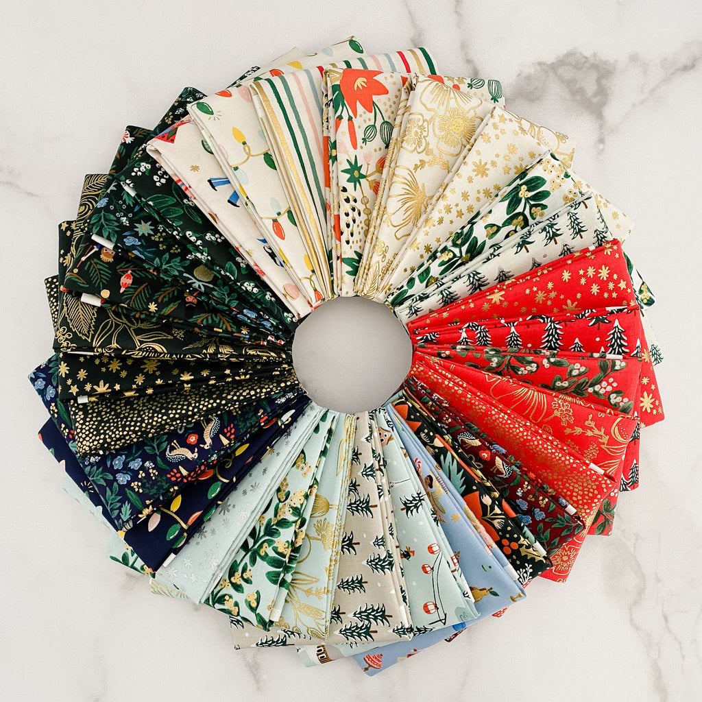 Holiday Classics by Rifle Paper Co for Cotton and Steel Fat Quarter Bundle