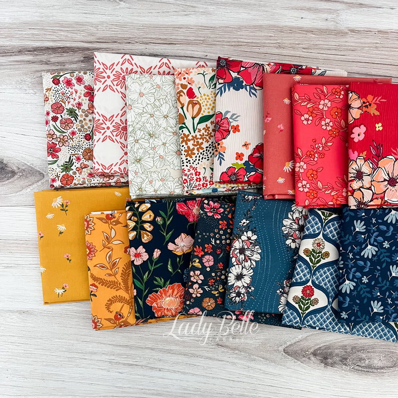 The Flower Fields Quilt Kit by Maureen Cracknell for Art Gallery Fabrics