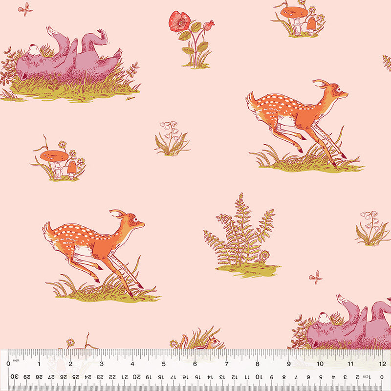 Solid Pink by Birch Fabric Organic Cotton