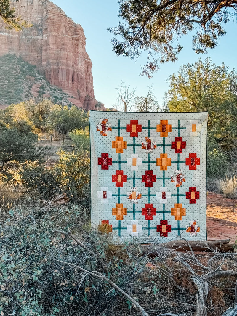 Prairie Sundrop Quilt Kit featuring Tumbleweed by Sharon Holland for Art Gallery Fabrics