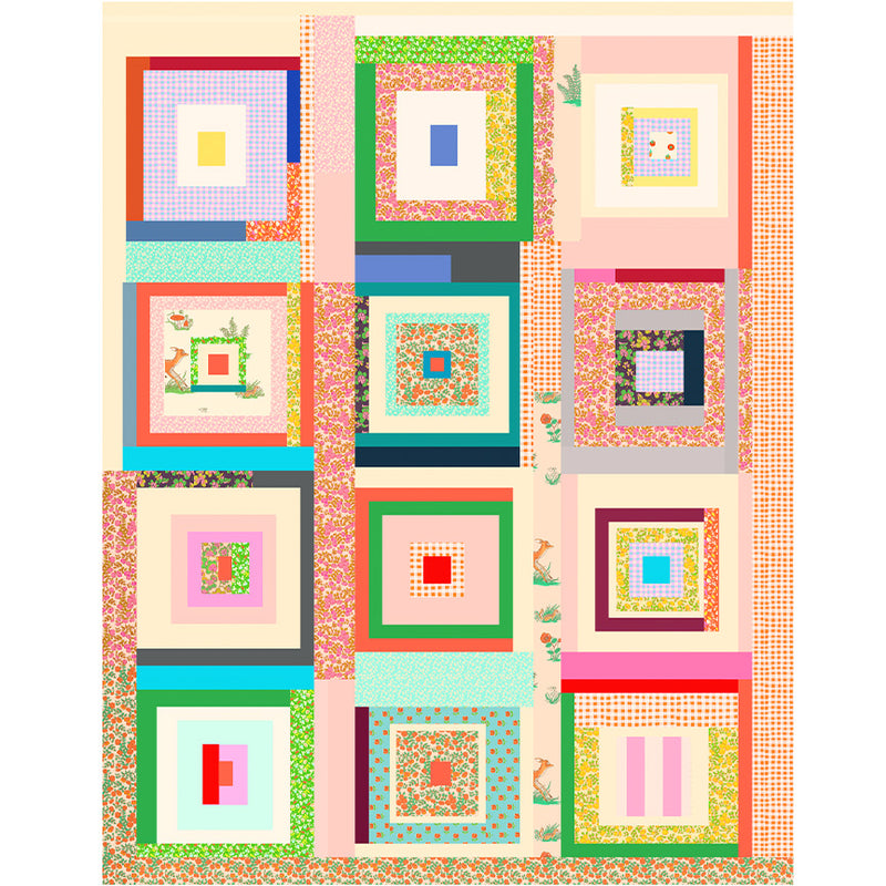 Forestburgh Housetop No. 6 Quilt Kit by Heather Ross for Windham Fabrics