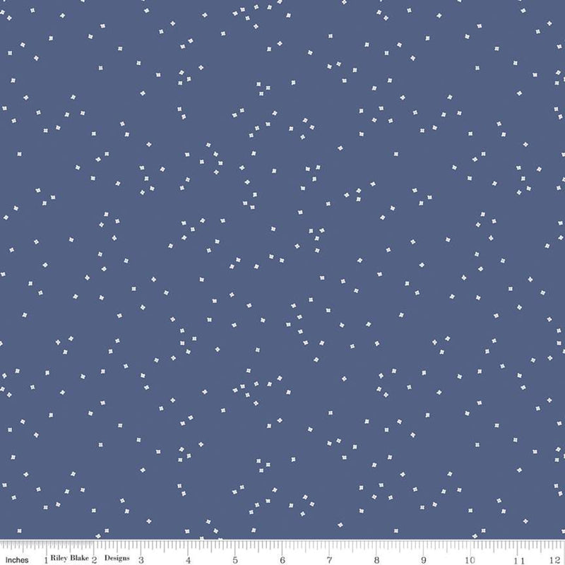 108 Wide Backing Navy Diamonds by Allison Harris for Windham Fabrics