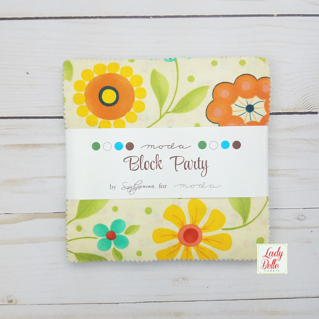 Block Party by Sandy Gervais Charm Pack by Moda