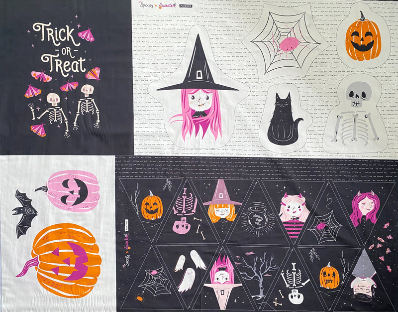 Spooky and Sweeter Pick-a-boo Candied by Art Gallery Fabrics