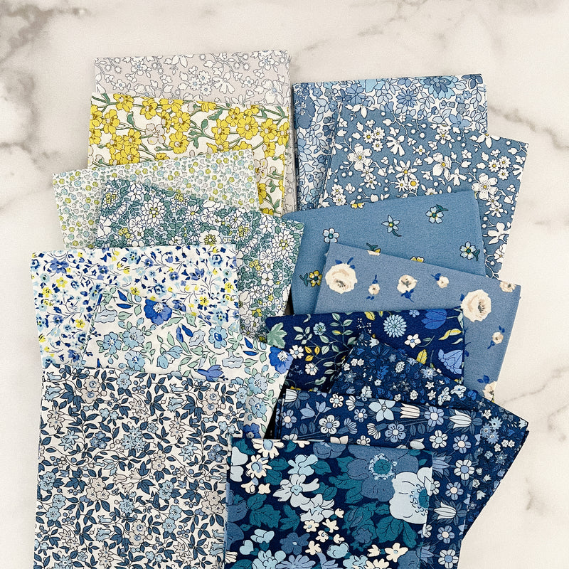 Liberty of London Flower Show Coastal Walk for Riley Blake Designs Fat Quarter Bundle