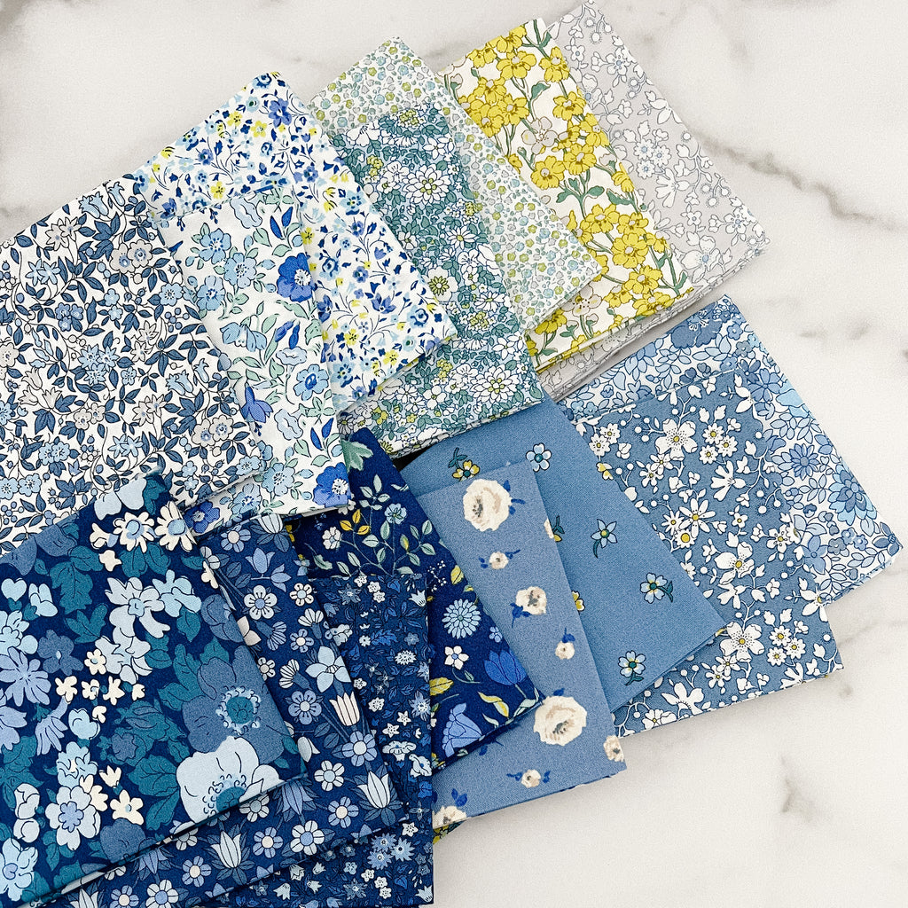 Liberty of London Flower Show Coastal Walk for Riley Blake Designs Fat Quarter Bundle